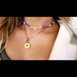 Brandy Melville Jewelry - purple flower charm necklace Brandy Melville Jewelry - purple flower charm necklace